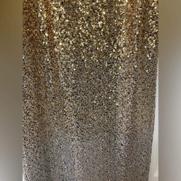 New J. Crew Collection Gwenyth Gold & Silver Ombré Sequin Slipdress Size 8 - Picture 6 of 15